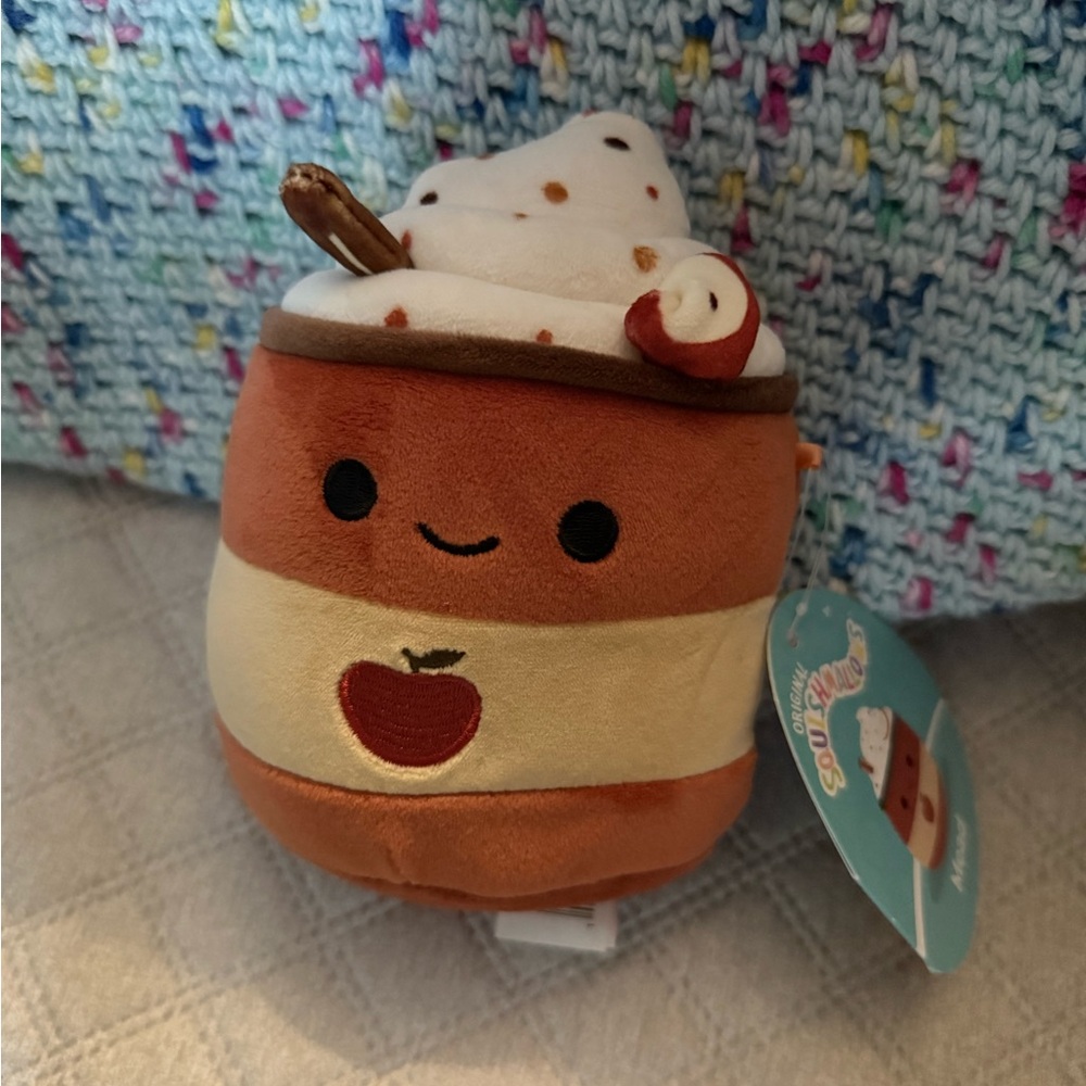 Squishmallows Brown and Cream Stuffed Animal